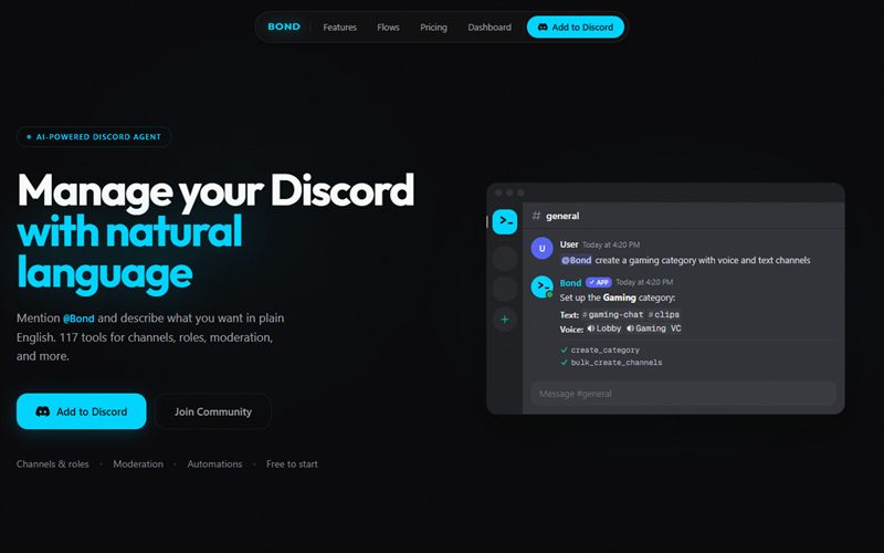 bondbot.gg — Discord AI agent